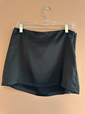 Free People Black Mini Skirt - Textured A-Line